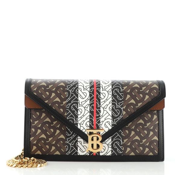 Burberry Bags Burberry Tb Envelope Chain Clutch Monogram